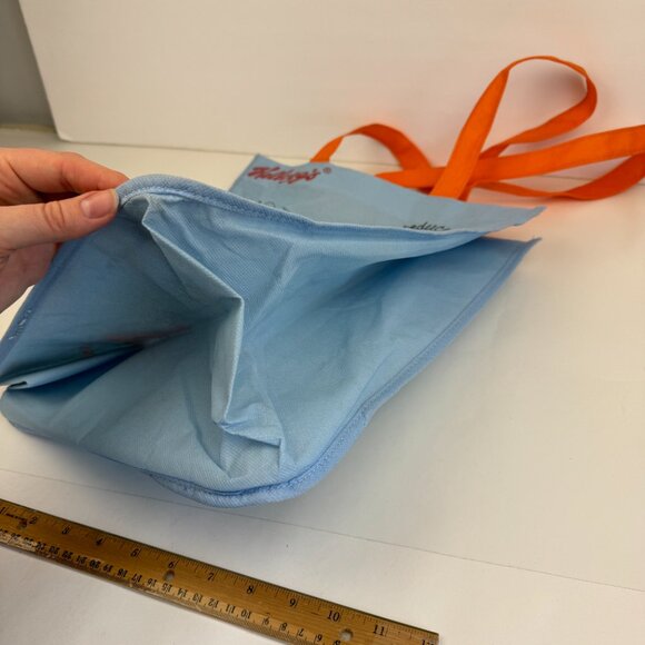 Kellogg Tony the Tiger Character Reusable Tote Bag 2013 Blue Orange Cloth Thin - Picture 8 of 14